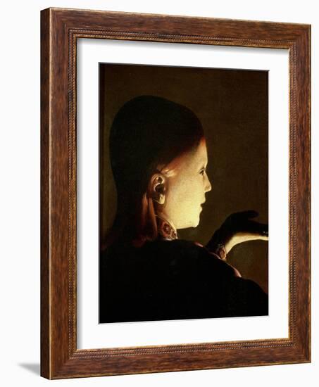 Joseph and the Angel, 1652-Georges de La Tour-Framed Giclee Print