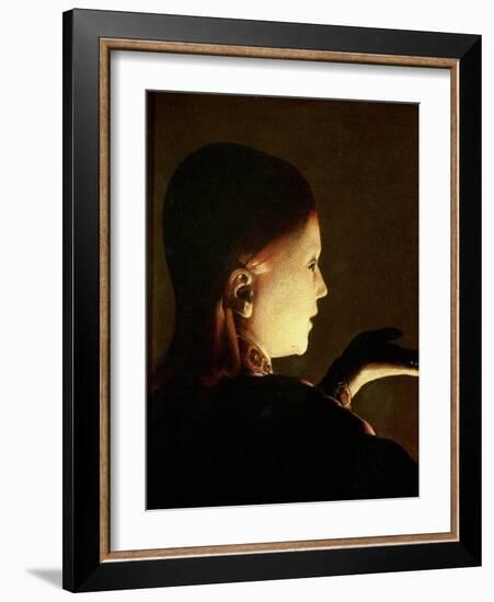 Joseph and the Angel, 1652-Georges de La Tour-Framed Giclee Print