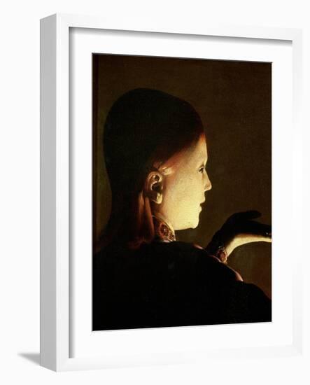 Joseph and the Angel, 1652-Georges de La Tour-Framed Giclee Print