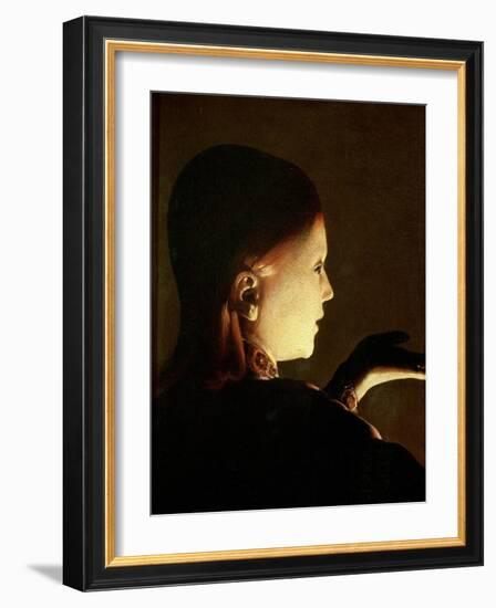 Joseph and the Angel, 1652-Georges de La Tour-Framed Giclee Print