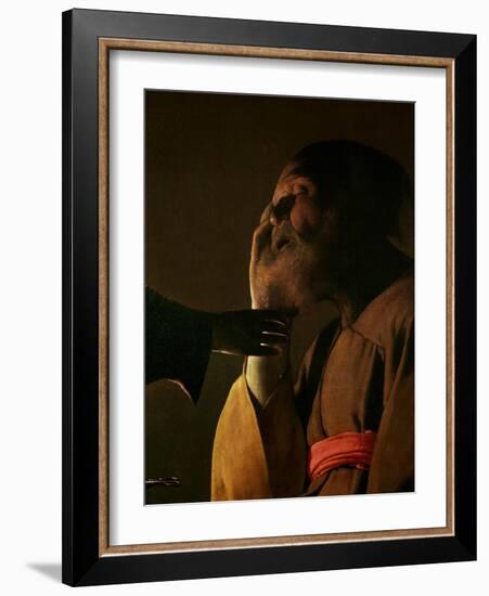 Joseph and the Angel, 1652-Georges de La Tour-Framed Giclee Print