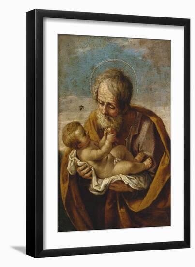 Joseph and the Christ Child in His Arms-Guido Reni-Framed Giclee Print