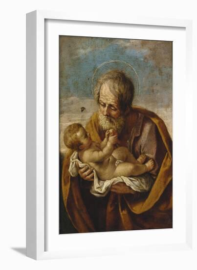 Joseph and the Christ Child in His Arms-Guido Reni-Framed Giclee Print