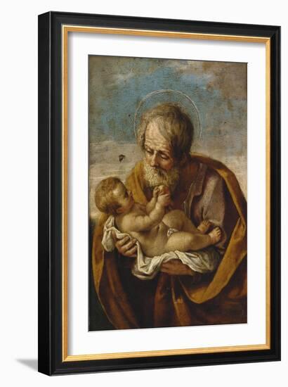 Joseph and the Christ Child in His Arms-Guido Reni-Framed Giclee Print