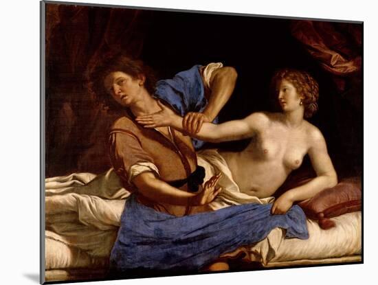 Joseph and the Wife of Potiphar, circa 1649-Guercino (Giovanni Francesco Barbieri)-Mounted Giclee Print