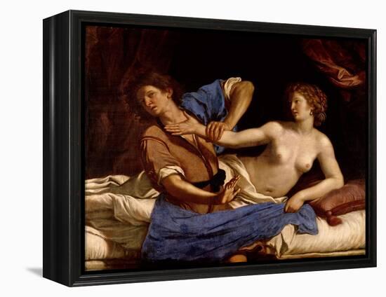 Joseph and the Wife of Potiphar, circa 1649-Guercino (Giovanni Francesco Barbieri)-Framed Premier Image Canvas