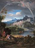 Heroic Landscape with Rainbow, 1824-Joseph Anton Koch-Framed Premier Image Canvas