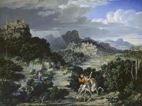 Heroic Landscape with Rainbow, 1806 (Oil on Canvas)-Joseph Anton Koch-Framed Giclee Print