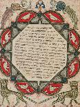 Page from a Hebrew Bible with Birds, 1299-Joseph Asarfati-Giclee Print