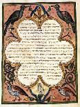 Page from a Hebrew Bible Depicting Domestic Animals and Centaurs, 1299-Joseph Asarfati-Giclee Print