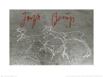 Painting on the Floor, Herzogstrasse 79, c.1982-Joseph Beuys-Mounted Art Print