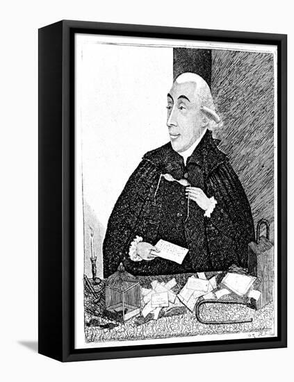 Joseph Black, Scottish Chemist, 1787-John Kay-Framed Premier Image Canvas