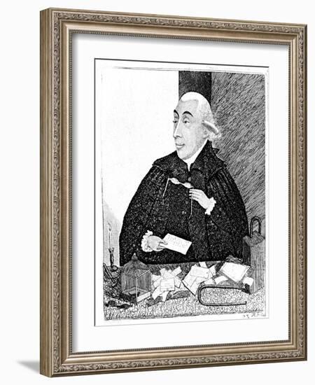 Joseph Black, Scottish Chemist, 1787-John Kay-Framed Giclee Print