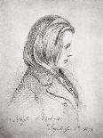 Portrait of Clara Schumann (1819-96) 1853-Joseph Bonaventure Laurens-Framed Giclee Print