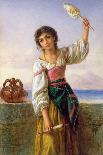 Young Girl with a Distaff-Joseph Bouvier-Premier Image Canvas
