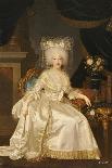 Portrait of Louise Marie Josephine de Savoie, in a White Satin Dress-Joseph Boze-Giclee Print