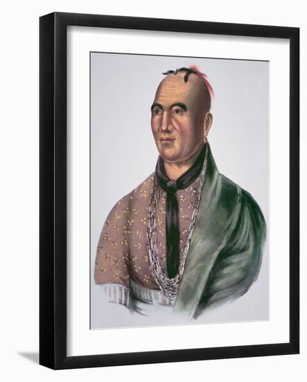 Joseph Brant (1742-1807) Chief of the Mohawks (Colour Litho)-American-Framed Giclee Print