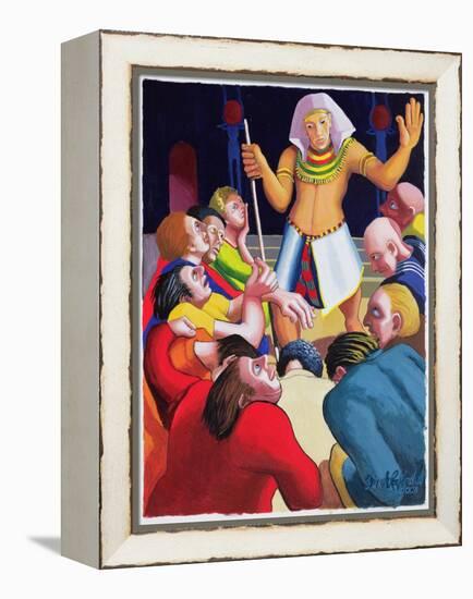 Joseph Cares for His Brothers, 2003-Dinah Roe Kendall-Framed Premier Image Canvas