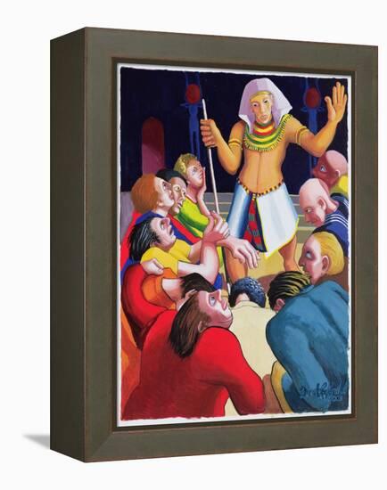 Joseph Cares for His Brothers, 2003-Dinah Roe Kendall-Framed Premier Image Canvas