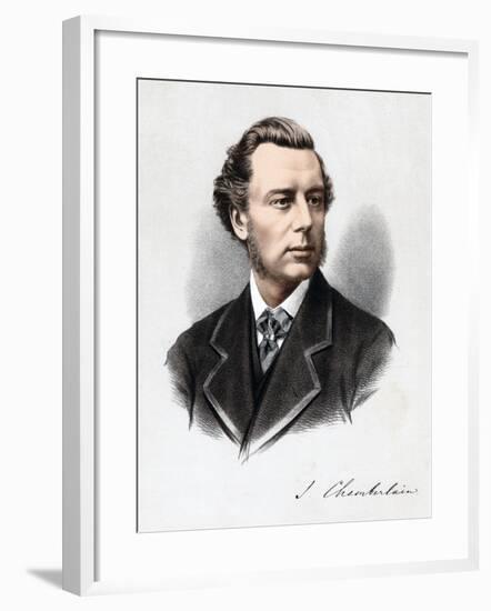 Joseph Chamberlain, British Politician, C1880-null-Framed Giclee Print