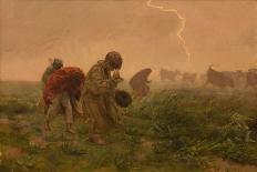 Thunderstorm, 1896 (Oil on Canvas)-Joseph Chelmonski-Giclee Print