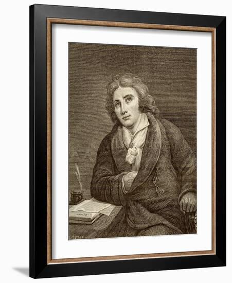 Joseph Chénier - portrait-Horace Vernet-Framed Giclee Print