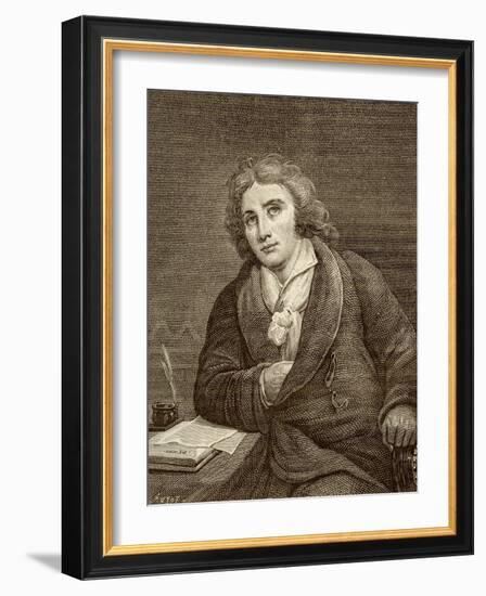 Joseph Chénier - portrait-Horace Vernet-Framed Giclee Print