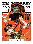 "Diving In," Saturday Evening Post Cover, June 8, 1935-Joseph Christian Leyendecker-Giclee Print