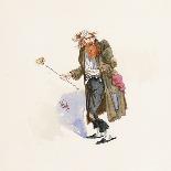 Mrs Gamp, Illustration from 'Character Sketches from Charles Dickens', C.1890 (Colour Litho)-Joseph Clayton Clarke-Giclee Print
