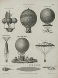 Aeronautics, Early Balloon Designs, c.1818-Joseph Clement-Framed Stretched Canvas