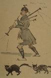 Highlander Playing Bagpipes, 1900-Joseph Crawhall-Giclee Print