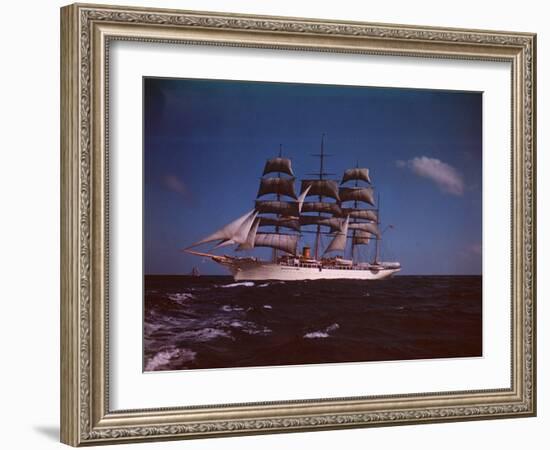 Joseph Davies' Yacht "Sea Cloud" in the Caribbean-Eliot Elisofon-Framed Photographic Print