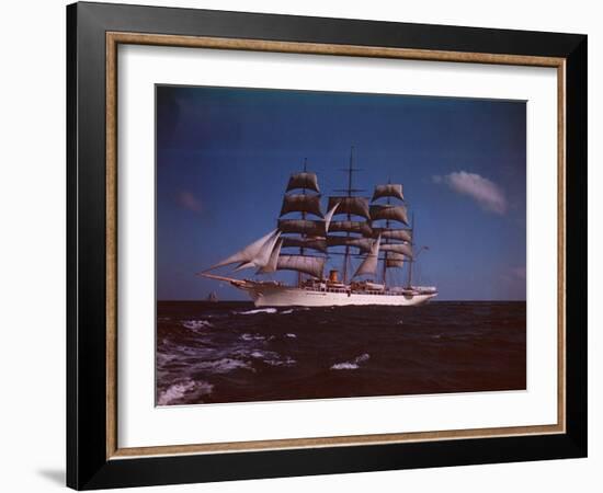 Joseph Davies' Yacht "Sea Cloud" in the Caribbean-Eliot Elisofon-Framed Photographic Print