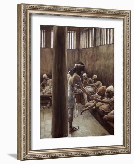 Joseph Distributes Bread in Prison-James Jacques Joseph Tissot-Framed Giclee Print