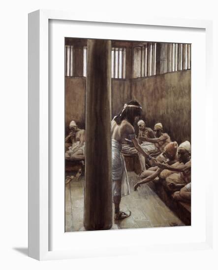 Joseph Distributes Bread in Prison-James Jacques Joseph Tissot-Framed Giclee Print