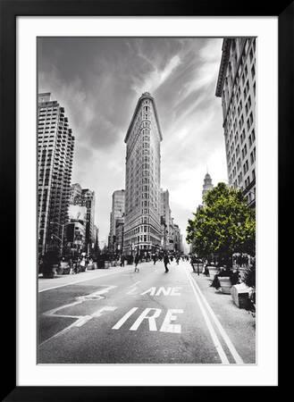 Flat Iron Building New York Manhattan in Sun Blue Sky Editorial Stock