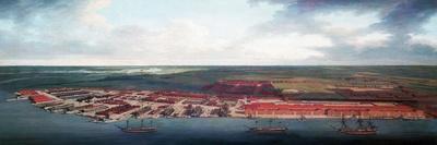 The Royal Dockyard in Chatham, by Joseph Farington, 1785-94-Joseph Farington-Framed Premier Image Canvas
