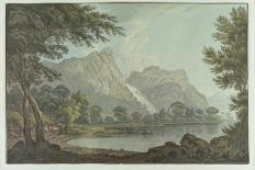 View of Skiddaw and Derwentwater, C.1780 (W/C and Pen over Pencil)-Joseph Farington-Giclee Print