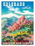 Colorado - United Air Lines - Garden of the Gods, Colorado Springs-Joseph Feher-Framed Art Print
