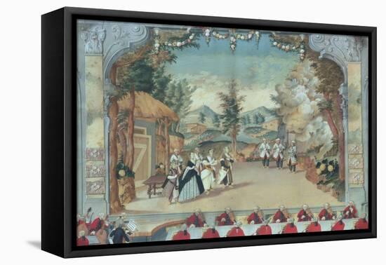 Joseph Haydn (1732-1809) at the First Performance of His Opera "L'Incontro Improvviso"-null-Framed Premier Image Canvas