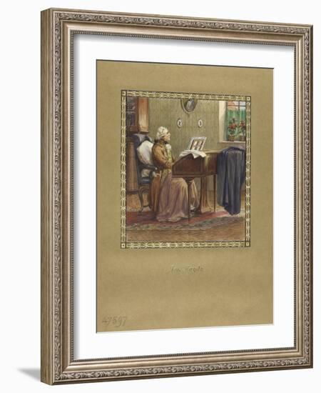 Joseph Haydn at the Grand Piano, 1917-Otto Robert Nowak-Framed Giclee Print