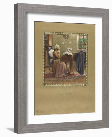 Joseph Haydn at the Grand Piano, 1917-Otto Robert Nowak-Framed Giclee Print