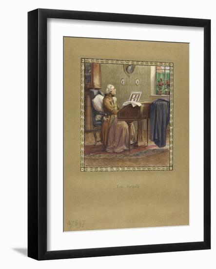 Joseph Haydn at the Grand Piano, 1917-Otto Robert Nowak-Framed Giclee Print