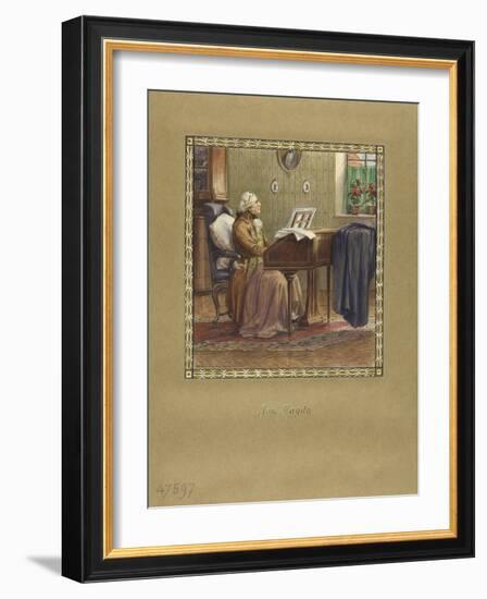 Joseph Haydn at the Grand Piano, 1917-Otto Robert Nowak-Framed Giclee Print