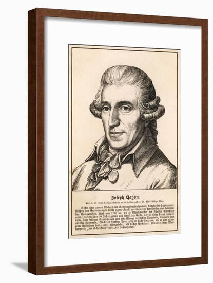 Joseph Haydn Austrian Musician and Composer-null-Framed Art Print