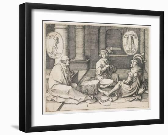 Joseph Interpreting the Dreams in Prison, 1512-Lucas van Leyden-Framed Giclee Print