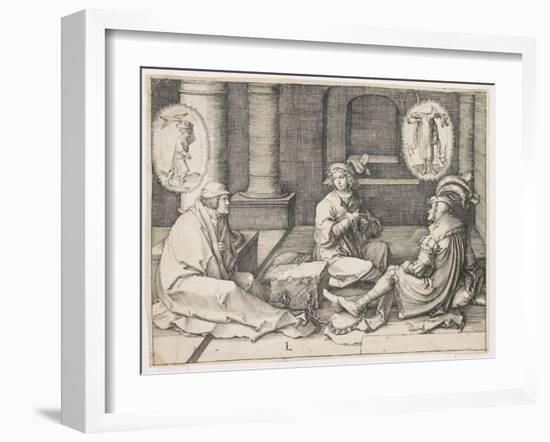 Joseph Interpreting the Dreams in Prison, 1512-Lucas van Leyden-Framed Giclee Print