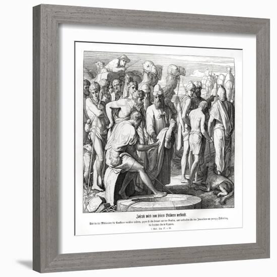 Joseph is sold by his brothers, Genesis-Julius Schnorr von Carolsfeld-Framed Giclee Print