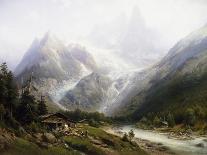 A View of Chamonix and Mont Blanc-Joseph Jansen-Premium Giclee Print
