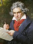 Ludwig Van Beethoven Composing His 'Missa Solemnis', 1819-Joseph Karl Stieler-Giclee Print
